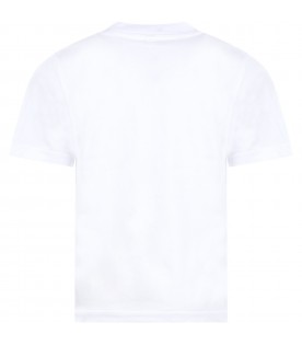 White T-shirt for boy with spaceman