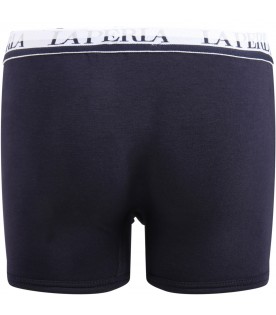 Blue boxer for boy with logo