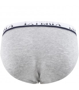 Grey knickers for boy with logo