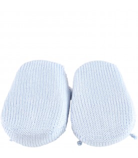 Light blue bootee for babyboy
