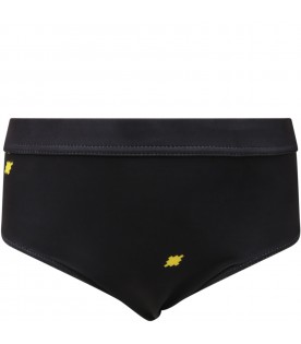 Black swimsuit for boy with cross