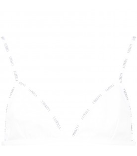 White bra for girl with logos