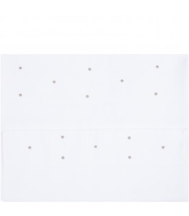 White set for babykids with beige polka-dots