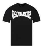 Dsquared2 Black t-shirt for boy with logo
