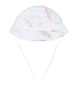 Cappello bianco per neonata