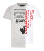 Dsquared2 Multicolor t-shirt for boy with red logo
