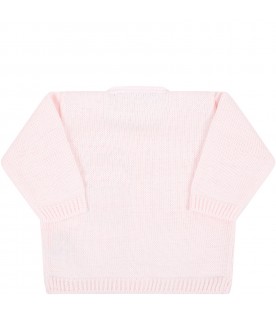 Cardigan rosa per neonata