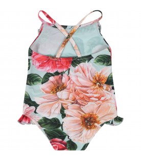 Multicolor swimsuit for babygirl