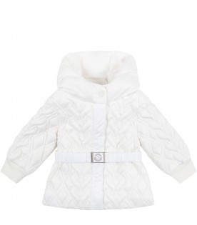 White ''Suher'' jacket for baby girl
