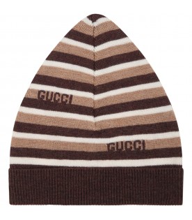 Multicolor hat for kids with logo