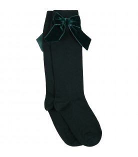 Green socks for girl