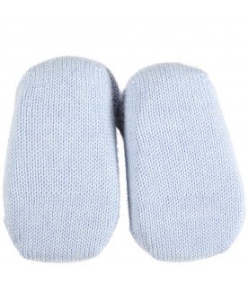 Light-blue baby-bootee for baby boy