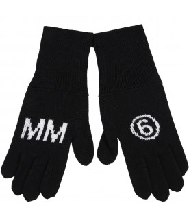 Black gloves for kids