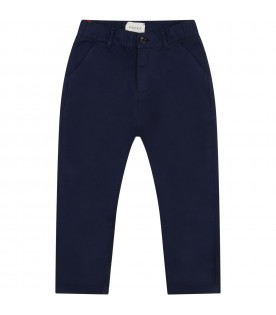 Blue trousers for boy with bee