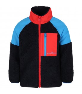 Multicolor jacket for kids with logo