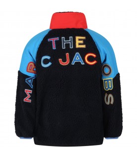 Multicolor jacket for kids with logo