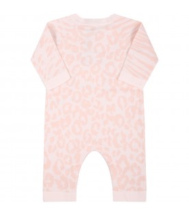 Pink babygrow for baby girl with iconic tiger