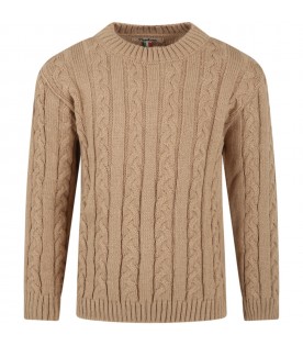 Beige ''Mosca'' sweater for boy