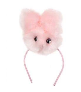 Hairband with pink rabbit