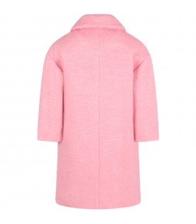 Cappotto rosa per bambina