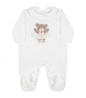 Ivory set for baby girl with bear