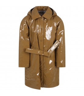 Brown raincoat for girl