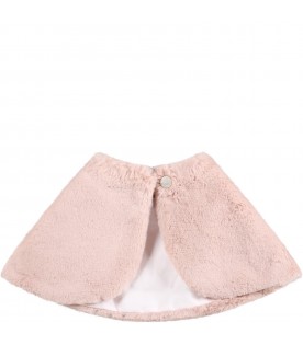 Pink cape for baby girl