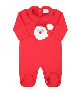 Red set for babykids with Santa Claus