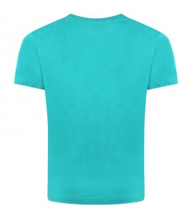 Green T-shirt for boy with dino