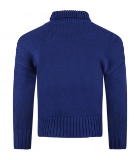 Blue sweater for kids with Amour writing