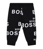 Hugo Boss Black sweatpants for baby boy with logos