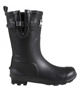 Black rain-boots for kids