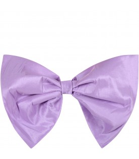 Lilac belt for girl with bow