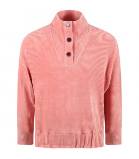 Pink sweatshirt for girl