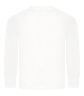 White t-shirt for boy with
