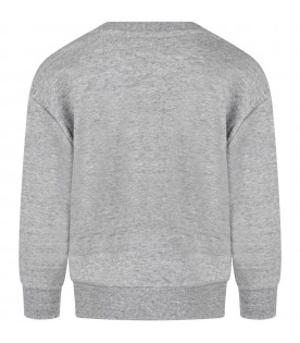 Grey sweatshirt for girl with rabbit