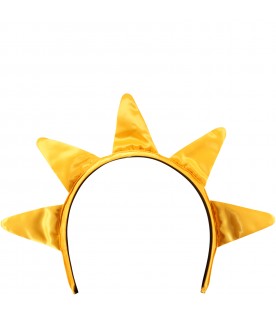 Yellow headband for girl star-shaped