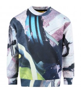Multicolor sweatshirt for kids with print