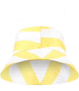 Yellow bucket-hat for kids
