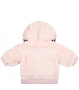 Pink fauxfur for baby girl