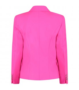 Neon fuchsia jacket for girl