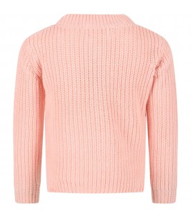 Pink sweatshirt for girl