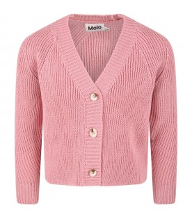 Pink cardigan for girl