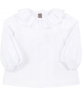 White blouse for baby girl