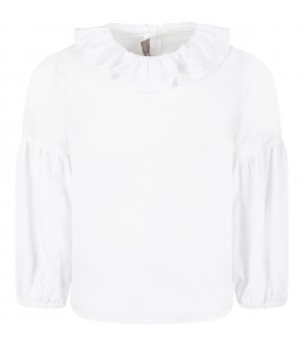 White blouse for girl