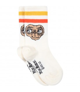 Ivory socks for kids with E.T.
