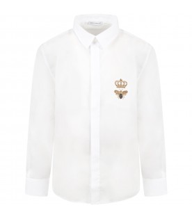 White shirt for kids with crown