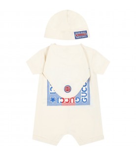 Ivory set for baby kids with logos