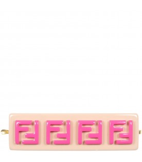Pink hair-clip for girl