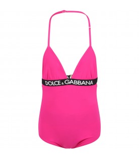 Fuuchis swimsuit for girl with logos